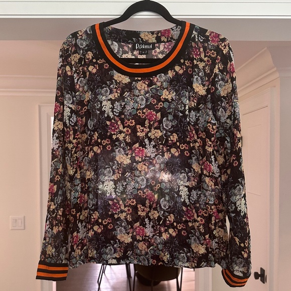 Anthropologie Rdalamal Multicolour Floral Long Sleeve Top - Size 10. NWOT. - Picture 4 of 13